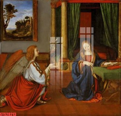 File tranh in trần 3D Tranh sơn dầu phương tây tổng hợp STS28213 (ảnh gốc)