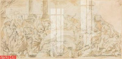 Download file gốc Tranh sơn dầu phương tây tổng hợp STS28478 (in lụa) cao cấp