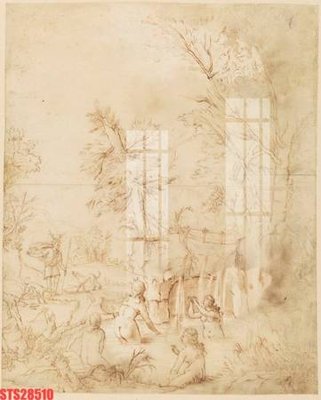 Ảnh gốc Tranh sơn dầu phương tây tổng hợp STS28510 (độ nét cao) in mica