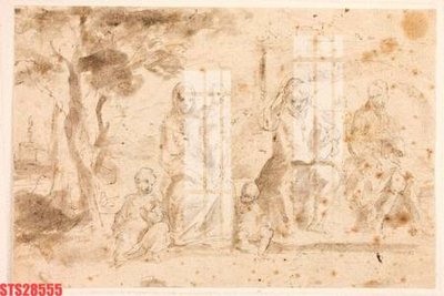 File PSD Tranh sơn dầu phương tây tổng hợp STS28555 (gốc) tách lớp chi tiết