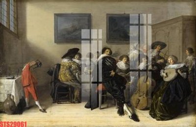 File gốc Tranh sơn dầu phương tây tổng hợp STS29061 (ảnh chi tiết) để in lụa