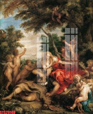 File gốc Tranh sơn dầu phương tây tổng hợp STS29148 (in lụa) tranh phong thủy