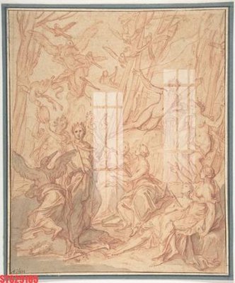 Hình ảnh file gốc in lụa Tranh sơn dầu phương tây tổng hợp STS29185