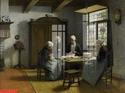 File in lụa Tranh sơn dầu phương tây tổng hợp STS29692 (phong cảnh) Tranh sơn dầu phương tây tổng hợp STS29692