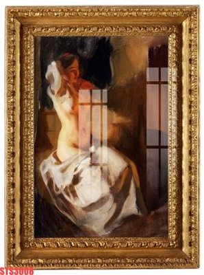 File in trần Tranh sơn dầu phương tây tổng hợp STS3008 (bản gốc) hoa văn