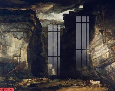 File in trần Tranh sơn dầu phương tây tổng hợp STS3026 (bản gốc 3D) sống động