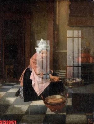 File PSD Tranh sơn dầu phương tây tổng hợp STS30471 (chất lượng in ấn)