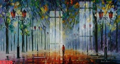 File tranh Tranh sơn dầu phương tây tổng hợp STS305 (gốc) in vải canvas