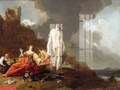 File PSD Tranh sơn dầu phương tây tổng hợp STS30575 (gốc) nhiều lớp (multi-layer)