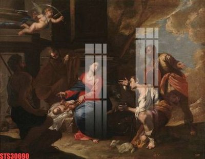 File PSD Tranh sơn dầu phương tây tổng hợp STS30690 (bản gốc) đã tách nền