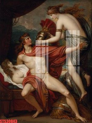 File gốc Tranh sơn dầu phương tây tổng hợp STS30843 (in lụa) họa tiết 3D