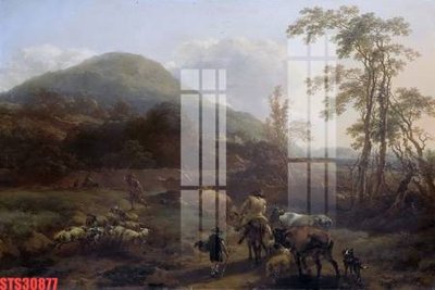 File tranh Tranh sơn dầu phương tây tổng hợp STS30877 (gốc) chủ đề con người