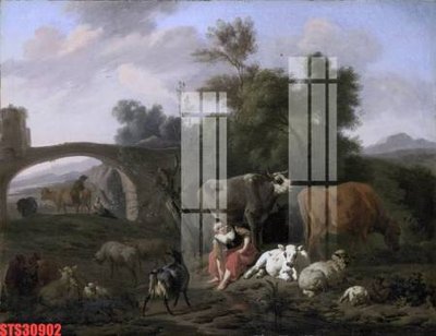 File in lụa Tranh sơn dầu phương tây tổng hợp STS30902 (phong cảnh) Tranh sơn dầu phương tây tổng hợp STS30902