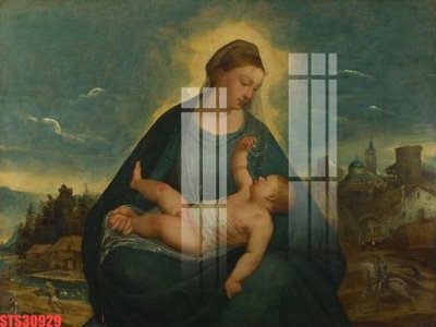 File PSD Tranh sơn dầu phương tây tổng hợp STS30929 (gốc) cho designer