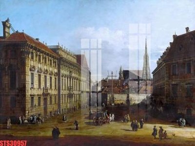 Download file Tranh sơn dầu phương tây tổng hợp STS30957 (gốc) in mica đèn LED