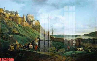 File gốc in mica Tranh sơn dầu phương tây tổng hợp STS30960 chất lượng