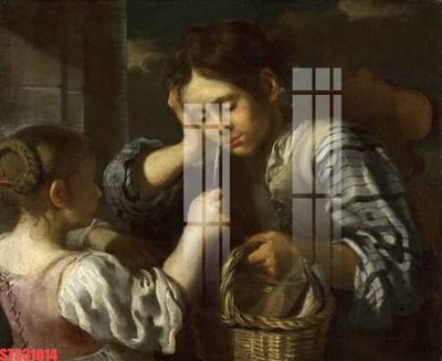 File ảnh Tranh sơn dầu phương tây tổng hợp STS31014 (gốc) trang trí khách sạn