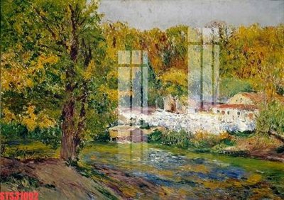 File gốc Tranh sơn dầu phương tây tổng hợp STS31092 (in mica) cắt laser