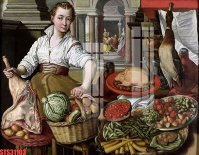 File in lụa Tranh sơn dầu phương tây tổng hợp STS31103 (phong cảnh) Tranh sơn dầu phương tây tổng hợp STS31103