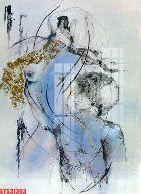 File gốc Tranh sơn dầu phương tây tổng hợp STS31303 (in mica) trang trí