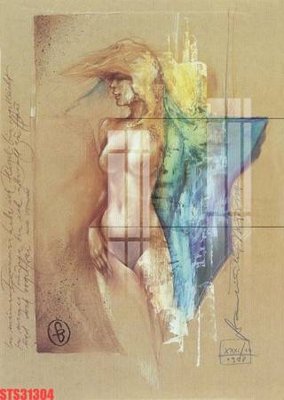 Ảnh gốc Tranh sơn dầu phương tây tổng hợp STS31304 (độ nét cao) in mica