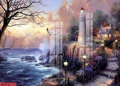 Download file Tranh sơn dầu phương tây tổng hợp STS31403 (gốc) in mica ốp bếp