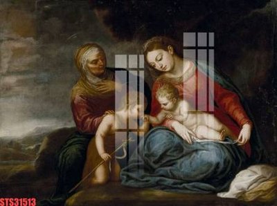 File gốc in ấn Tranh sơn dầu phương tây tổng hợp STS31513 chuẩn màu CMYK