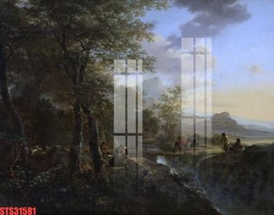 File ảnh Tranh sơn dầu phương tây tổng hợp STS31581 (gốc) cho trang trí nhà hàng