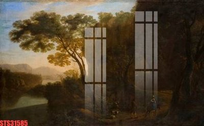 File ảnh Tranh sơn dầu phương tây tổng hợp STS31585 (gốc) in decal dán tường