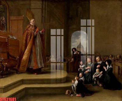 File tranh Tranh sơn dầu phương tây tổng hợp STS31681 (ảnh gốc) in trần nhà