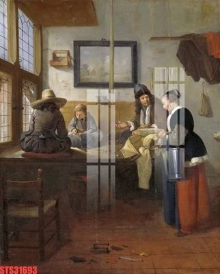 File in trần Tranh sơn dầu phương tây tổng hợp STS31693 (bản gốc) bầu trời