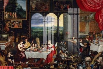 File in lụa Tranh sơn dầu phương tây tổng hợp STS31786 (phong cảnh) Tranh sơn dầu phương tây tổng hợp STS31786