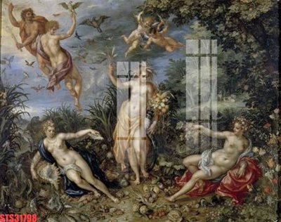 Ảnh gốc file in lụa Tranh sơn dầu phương tây tổng hợp STS31798 chi tiết