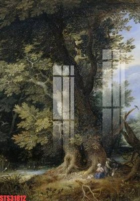 File in trần Tranh sơn dầu phương tây tổng hợp STS31812 (bản gốc) hoa văn