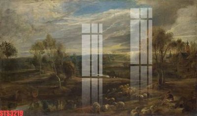 File gốc Tranh sơn dầu phương tây tổng hợp STS3219 (trang trí) cho phòng khách