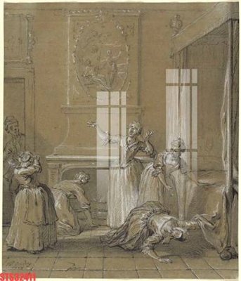 File in ấn Tranh sơn dầu phương tây tổng hợp STS32411 (bản gốc) chất lượng cao