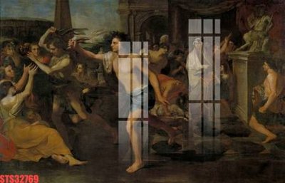 Hình ảnh file gốc in lụa Tranh sơn dầu phương tây tổng hợp STS32769