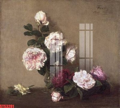 File gốc Tranh sơn dầu phương tây tổng hợp STS3281 (in lụa) tranh mã đáo