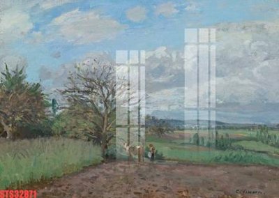 Download file Tranh sơn dầu phương tây tổng hợp STS32871 (gốc) in mica đèn LED