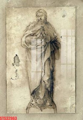 File in trần Tranh sơn dầu phương tây tổng hợp STS32963 (bản gốc 3D) sống động