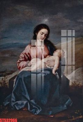 Download file gốc Tranh sơn dầu phương tây tổng hợp STS32966 (in lụa) tranh 3D