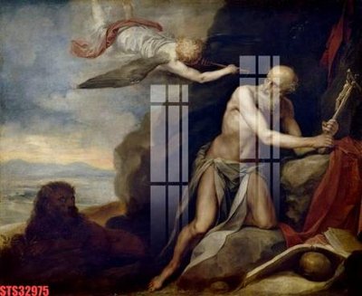 Download file gốc Tranh sơn dầu phương tây tổng hợp STS32975 (in lụa) tranh 3D