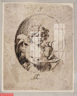 File in trần Tranh sơn dầu phương tây tổng hợp STS33323 (bản gốc) mây trời