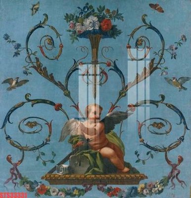 Download file Tranh sơn dầu phương tây tổng hợp STS33331 (gốc) in mica ốp bếp