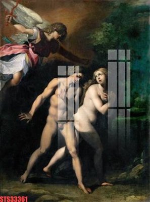 File PSD Tranh sơn dầu phương tây tổng hợp STS33361 (gốc) tách lớp chi tiết