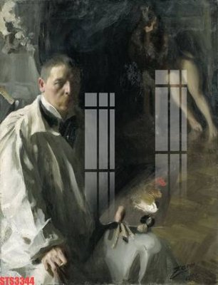 Ảnh gốc Tranh sơn dầu phương tây tổng hợp STS3344 (độ nét cao) in tráng gương