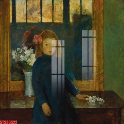 File gốc Tranh sơn dầu phương tây tổng hợp STS33522 (in lụa) tranh mã đáo