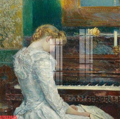 File tranh Tranh sơn dầu phương tây tổng hợp STS33635 (gốc) in trên kính