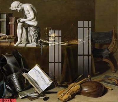 File in ấn cao cấp Tranh sơn dầu phương tây tổng hợp STS33766 (file gốc)