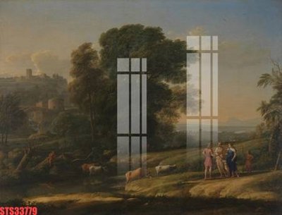 Download file gốc Tranh sơn dầu phương tây tổng hợp STS33779 (in mica) logo